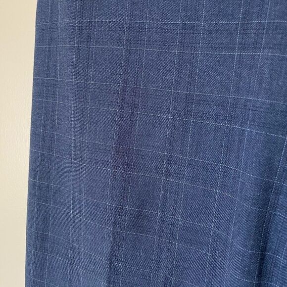 Regular fit stetch blue checkered suit pant 31/32 - Picture 6 of 6